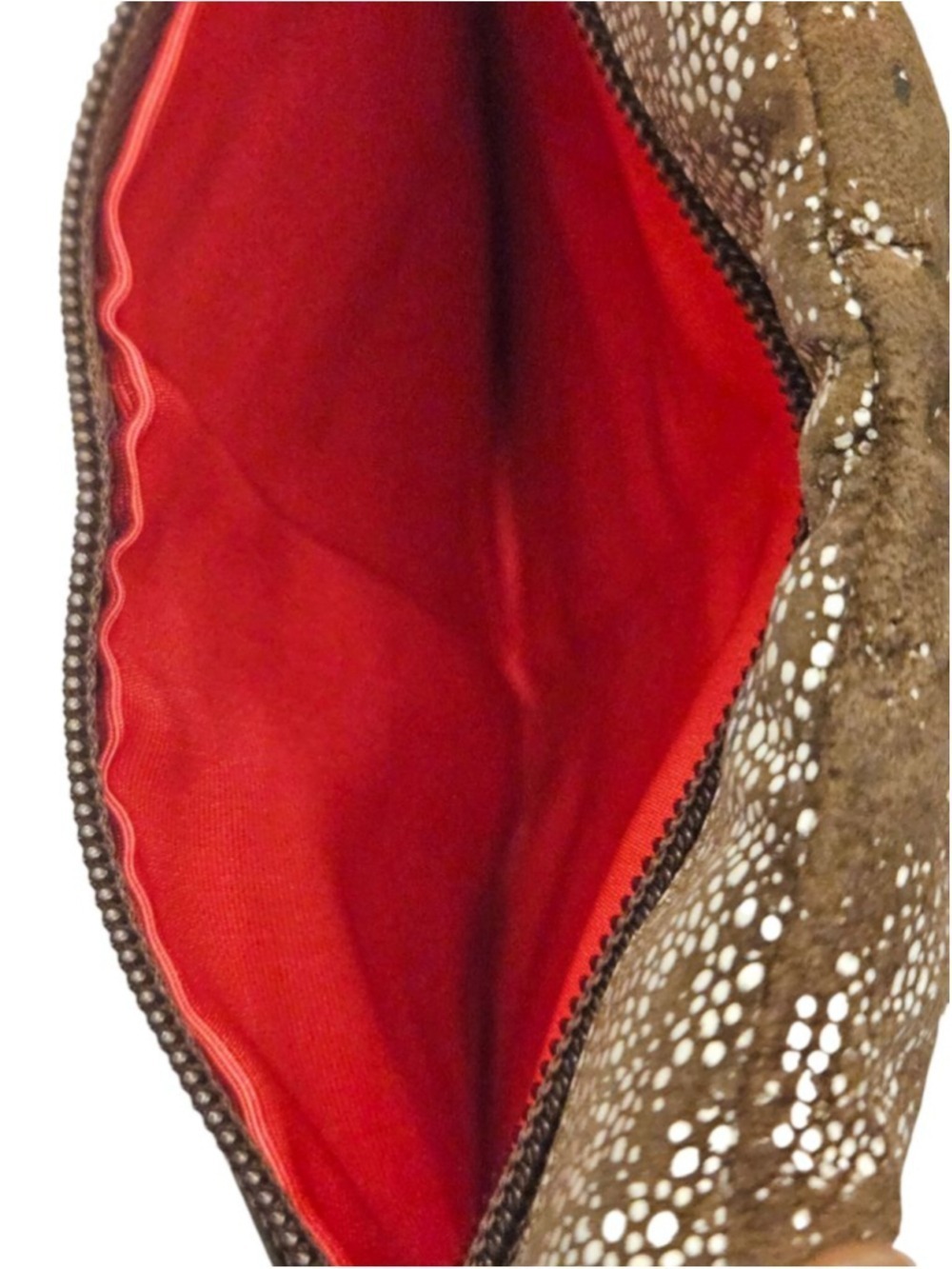 Hobo Brown and White Speckled Leather Wallet, One Size - Picture 14 of 16